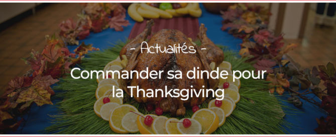 Commander sa dinde pour la Thanksgiving